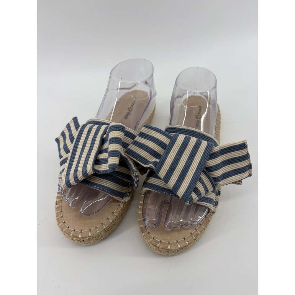Seven Dials, 'Wagner' Blue/White Slip On Slides/Sandals, Women's Size 8.5, NWOT